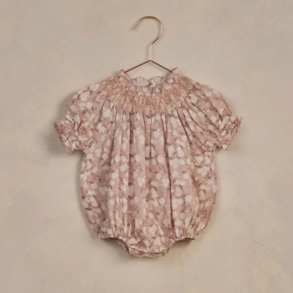 Noralee Maddie Romper Blush Hydrangea
